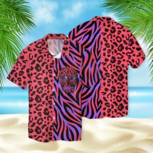 Skull Animal Print 3D Hawaiian Shirt  - Thelegend59