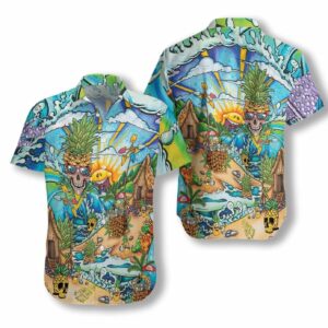 Skull Beach Hawaiian Shirt  - Thelegend59