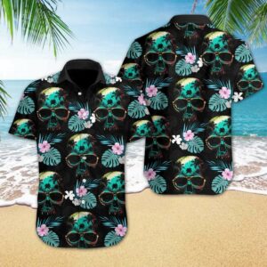 Skull Cool Tropical Full Printing Hawaiian Shirts  - Thelegend59