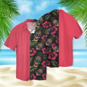 Skull Fashion 3D Hawaiian Shirt  - Thelegend59