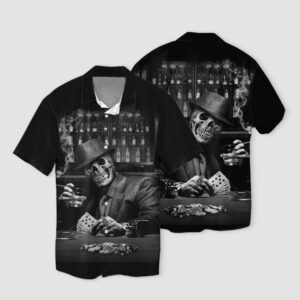 Skull Gentleman 3D Hawaiian Shirt  - Thelegend59