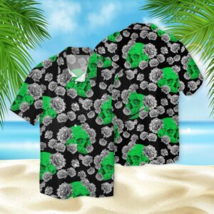 Skull Halloween 3D Hawaiian Shirt  - Thelegend59