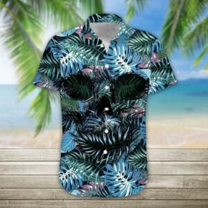 Skull Hawaiian Shirt  Unisex  Full Size  Adult  Colorful  - Thelegend59