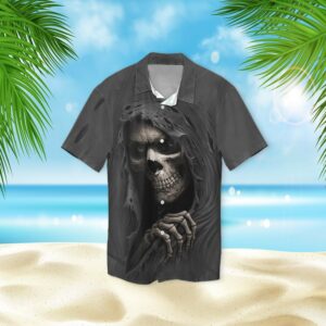 Skull Hide And Seek 3D Hawaiian Shirt  - Thelegend59