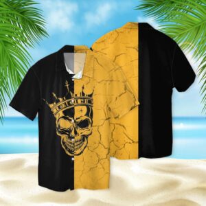 Skull King 3D Hawaiian Shirt  - Thelegend59