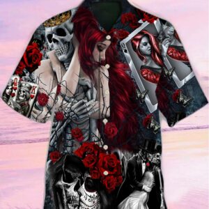 Skull Love Is Life Hawaiian Shirt - For Men And Women - Kids  - Thelegend59