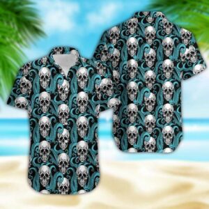 Skull Octopus Cool Hawaiian Aloha Hawaiian Shirtss  - Thelegend59