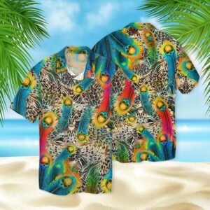 Skull Peacock 3D Hawaiian Shirt  - Thelegend59