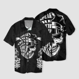 Skull Police 3D Hawaiian Shirt  - Thelegend59