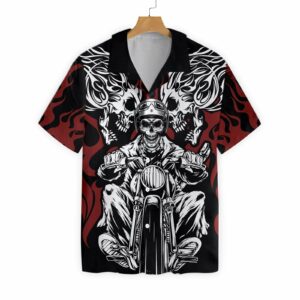 Skull Rider Motorcycle 0503 Hawaiian Shirt  - Thelegend59