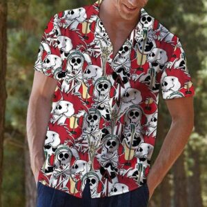 Skull Rock And Roll Hawaiian Aloha Hawaiian Shirtss  - Thelegend59