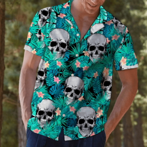 Skull Tropical Hawaiian Shirt Dh Gifts With Skulls On Them  - Thelegend59