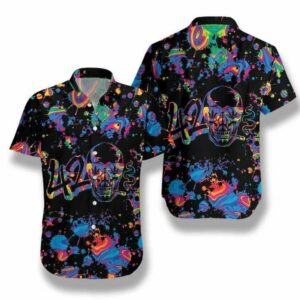 Skull Vibes Hawaiian Shirt  - Thelegend59
