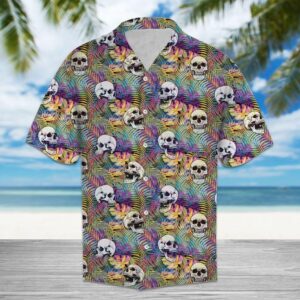 Skulls Multicolor Amazing Design Hawaiian Shirt  - Thelegend59