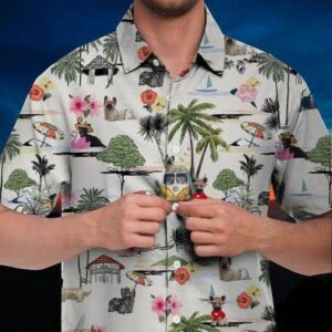 Skye Terrier Hawaiian Shirt Hawaii Beach Retro  - Thelegend59
