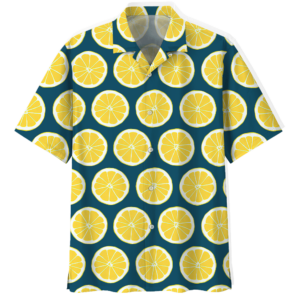 Slice Of Lemon Fruit Hawaiian Shirt  - Thelegend59