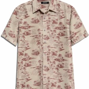 Slim Fit Island  Hawaiian Shirt  - Thelegend59