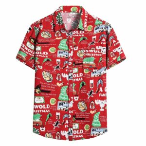 Slim Streetwear Flower Red Awesome Design Unisex Hawaiian Shirt  - Thelegend59