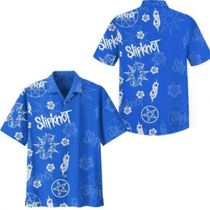Slipknot Band 5 Hawaiian Graphic Print Short Sleeve  - Thelegend59