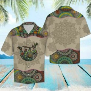 Sloth Mandala Hawaiian Shirt  - Thelegend59