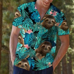 Sloth Tropical Multicolor Unique Design Hawaiian Shirt  - Thelegend59