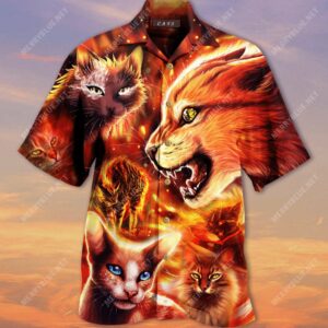 So Cool Warrior Cats Hawaiian Shirt  - Thelegend59