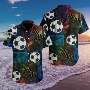 Soccer Colorful Light Hawaiian Aloha Hawaiian Shirtss  - Thelegend59