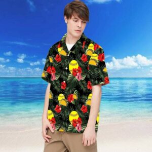 Softball And Tacos Red Hibiscus Hawaiian Aloha Hawaiian Shirtss Fantastic  - Thelegend59