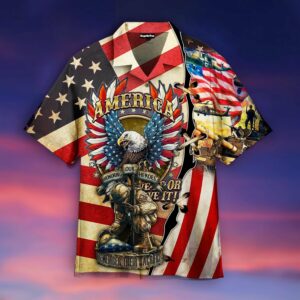 Soldier Eagle American Hawaiian Shirt  - Thelegend59