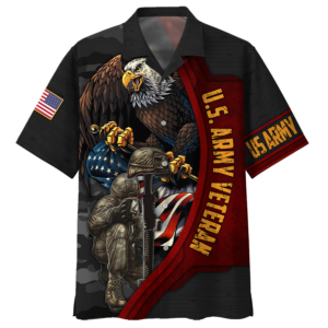 Soldiers And Eagle Us Army Veteran Hawaiian Shirt - For Men And Women - Kids  - Thelegend59