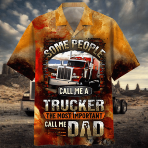 Some People Call Me A Trucker Hawaiian Shirt  - Thelegend59