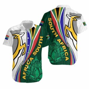 South Africa Hawaiian Shirt Springboks Rugby Be Unique White  - Thelegend59