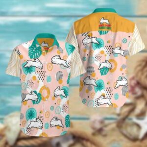 South Sydney Rabbitohs - South Sydney Rabbitohs Summer Fan Gift Hawaiian Graphic Print Short Sleeve  - Thelegend59