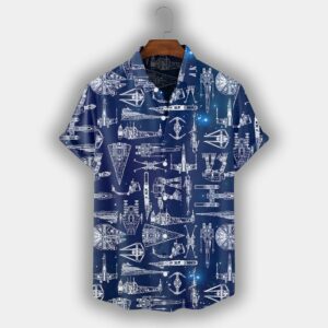 Spaceship Hawaiian Shirt Sw - 08 - For Men And Women - Kids  - Thelegend59