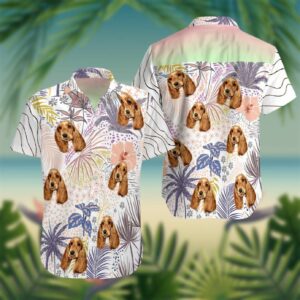 Spaniels Cocker Colorful Nice Design Hawaiian Shirt  - Thelegend59