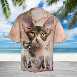 Sphynx Brown Best Design Hawaiian Shirt  - Thelegend59