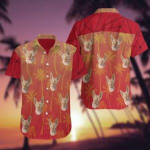Sphynx Red High Quality Hawaiian Shirt  - Thelegend59