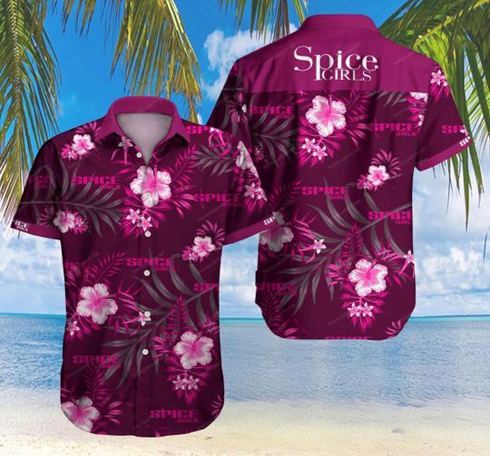 Spice Girl Hawaiian Graphic Print Short Sleeve  - Thelegend59