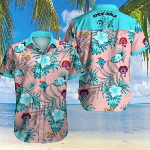 Spice Girls Hawaiian Iii Graphic Print Short Sleeve  - Thelegend59