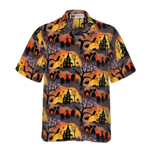 Spooky Night Halloween Hawaiian Shirt - For Men And Women - Kids  - Thelegend59