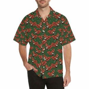 Squirrel Pattern Print Design 03 Mens All Over Print Hawaiian Shirt  - Thelegend59