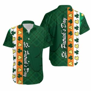 St. Patricks Day Ireland Flag Hawaiian Shirt Shamrock Th4  - Thelegend59