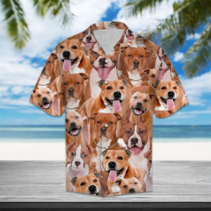Staffordshire Terrier Hawaiian Shirt  - Thelegend59