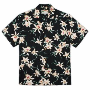 Star Orchid Black Amazing Design Hawaiian Shirt  - Thelegend59