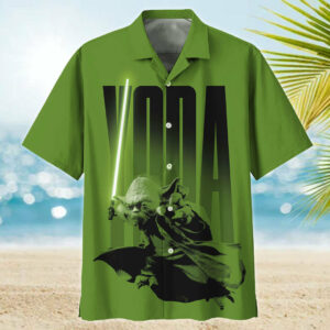Star Wars Yoda Hawaiian Shirt - For Men And Women - Kids  - Thelegend59