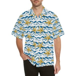 Starfish Pattern Men'S All Over Print Hawaiian Shirt  - Thelegend59