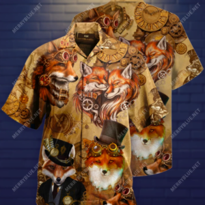 Steampunk Fox Hawaiian Shirt  - Thelegend59