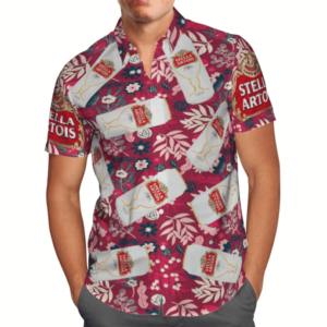 Stella Artois All Over Print 3D Hawaiian Shirt  - Thelegend59