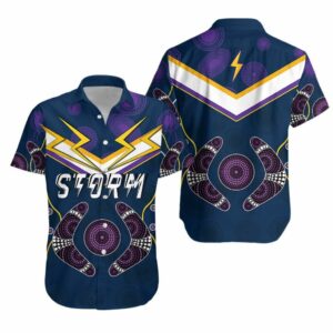 Storm Hawaiian Shirt Melbourne Indigenous Champion  - Thelegend59