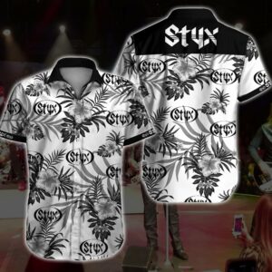 Styx Hawaiian Graphic Print Short Sleeve  - Thelegend59